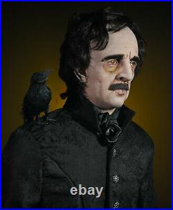 Edgar Allen Poe s Raven Life Size Statue Hand Crafted and Painted New