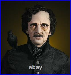 Edgar Allen Poe s Raven Life Size Statue Hand Crafted and Painted New