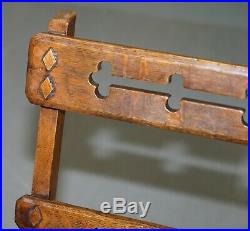 English Oak Library Chair Metamorphic Steps Circa 1890 Arts & Crafts Hand Made