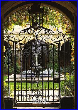 English Victorian Cast Iron Hand Made Gate, Wine Cellar Design