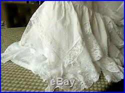 Exquisite Antique Petticoat/underskirt /victorian/edwardian -hand Finished