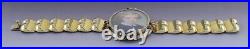 Fantastic c1850 Victorian 14k Gold Hand Painted Miniature Portrait Bracelet