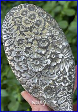 GORHAM Sterling Silver Antique Victorian Repousse Vanity hand Brush