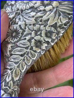 GORHAM Sterling Silver Antique Victorian Repousse Vanity hand Brush