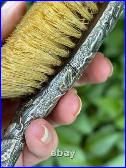 GORHAM Sterling Silver Antique Victorian Repousse Vanity hand Brush