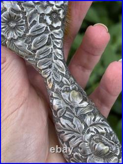 GORHAM Sterling Silver Antique Victorian Repousse Vanity hand Brush