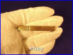 Gorgeous Old Vtg Antique 10k Rose Gold Hand Carved Victorian Era Bar Brooch Pin