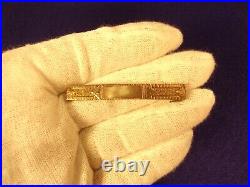 Gorgeous Old Vtg Antique 10k Rose Gold Hand Carved Victorian Era Bar Brooch Pin