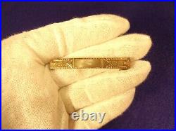 Gorgeous Old Vtg Antique 10k Rose Gold Hand Carved Victorian Era Bar Brooch Pin