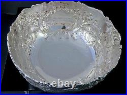 Gorgeous SHEFFIELD REPRODUCTION Hand Chased Silverplate CENTERPIECE PUNCH BOWL