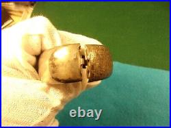 Gorgeous Vtg Antique Victorian Hand Carved Sterling Silver Wide & Hinged Bangle