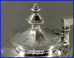 Gorham Sterling Coffee Pot c1920 HAND DECORATED
