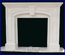 Hand Carved Marble Victorian Style Fireplace Mantel #16