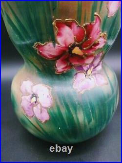 Hand Painted Double Handle Vase Victorian