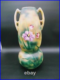 Hand Painted Double Handle Vase Victorian