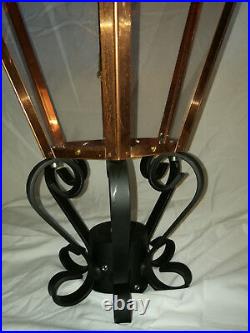 Hand made 6 sided copper lamp