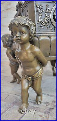 Joseph Cheret French Victorian Hand Made Bronze Cherub Putti Sculpture