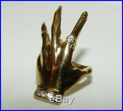 Large, Superb, Antique Victorian 18 Ct Gold Hand Ring With Fine Jargoons