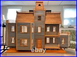 Large Victorian 12 Room Doll House. Hand Crafted In Maine