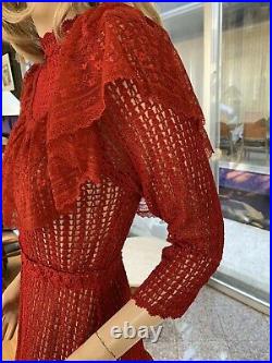 Lims Vintage Hand Crochet Maxi Dress, Made of Soft Vintage Cotton Thread