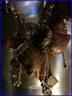 Luxury jewelry necklace vintage style pendant woman antique accessories cooper