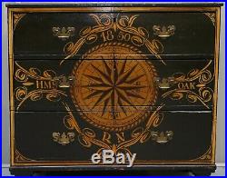 Made From The Timber Of Hms Royal Oak Naval Ship Hand Painted Chest Of Drawers