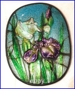 Meissen Porcelain Brooch Victorian Floral Sterling Silver Hand Painted