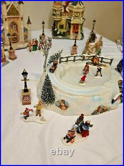 Members Mark 2006 Victorian Village Hand Painted Christmas Set- Incomplete- READ