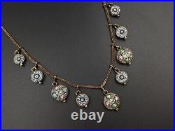 Micromosaic Necklace Festoon Italy Grand Tour