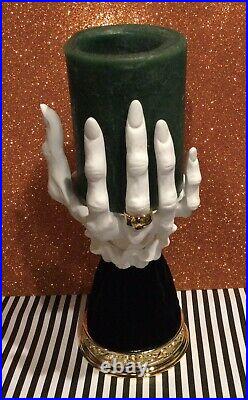 New 2021 Bath & Body Works Halloween VAMPIRE HAND Candle Holder VHTF RARE