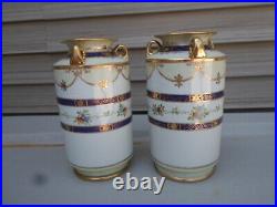 Nippon Morimura Hand Painted Gold Moriage Trim 10 Pair 3 Handle