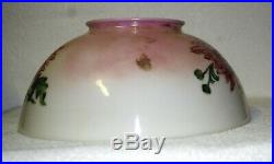 Numbered Hand Painted Milk Glass Hanging Kerosene Oil Lamp Shade