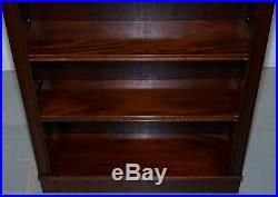 Pair Of Hand Made In England Regency Style Dwarf Mahogany Library Bookcases