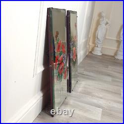 Pair Of Victorian Hand Painted Mirrors OA 1996