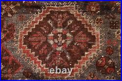 Pre-1900 Tribal Traditional Geometric Antique Rug 5'x6' Wool Hand-knotted Carpet