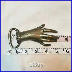 RARE 1970's Vintage Metal Victorian Clasp Holding Hands Belt Buckle