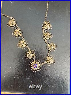 RARE Hand made Necklace Pendant FILIGREE GORGEIOUS MADE IN PORTUGAL