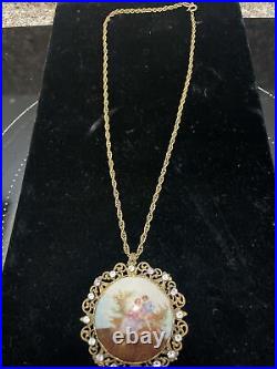 RARE LARGE Joseff of Hollywood Victorian Style Hand Made Necklace