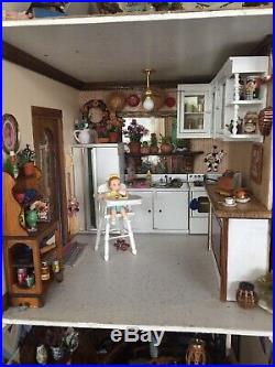 RARE Victorian Fully Furnished Hand Made Doll House YOU HAVE TO SEE THIS