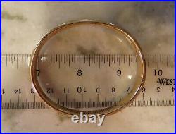 Rare 10k 14k Antique Victorian Artdeco Etched Hand Carved Floral Bangle Bracelet