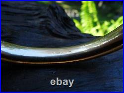 Rare Antique A & Z 14k Yellow Gold Filled Victorian Hand Etched Bangle Bracelet