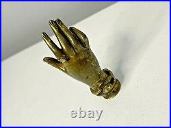 Rare Antique Victorian Gilt Bronze Elegant Ladies Hand Desk Wax Seal