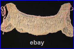 Rare Large Sz Victorian Hand Crochet Lace Camisole Top
