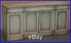 Rare Original Hampton & Son's Victorian Oak Hand Painted Sideboard With Drawers