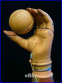 Rare Prostetric Arm With Articulated Hand From The Victorian Era