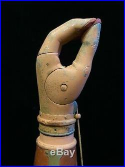 Rare Prostetric Arm With Articulated Hand From The Victorian Era