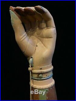 Rare Prostetric Arm With Articulated Hand From The Victorian Era