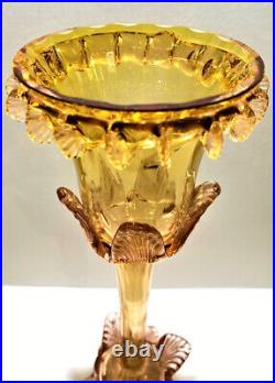 Richardson Stourbridge Riligree Art Glass Tulip Vase ca. 1900