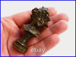 SUPERB Antique Victorian Bronze Wax Hand Seal Sceau Peseau PUTTI SHAPE L@@K SUPERB Antique Victorian Bronze Wax Hand Seal Sceau Peseau PUTTI SHAPE L@@K