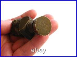 SUPERB Antique Victorian Bronze Wax Hand Seal Sceau Peseau PUTTI SHAPE L@@K